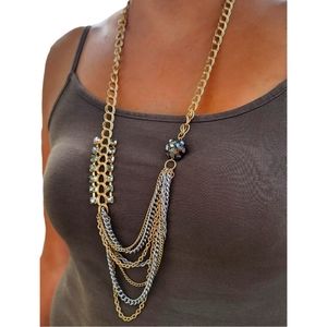 Long Necklace and earrings